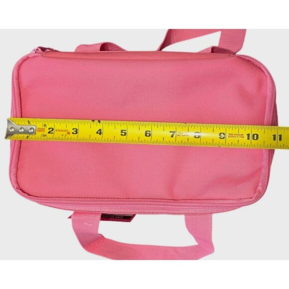 New Trader Joes Mini Insulated Bag Pink Lunch Cooler Reusable Tote Palm VW Gift - Picture 8 of 10